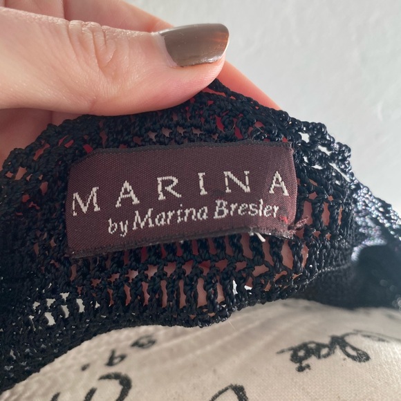 Vintage 90s Lacy Knit Cardigan with Crochet Rosettes - Picture 9 of 9